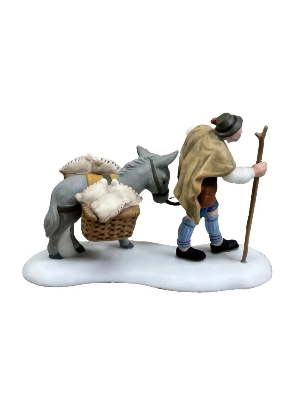 Dept 56 Home from the Mill Alpine Christmas Village 56304 Donkey in box